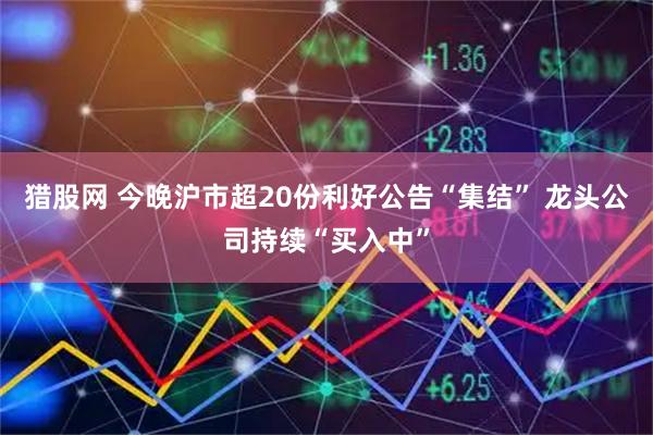 猎股网 今晚沪市超20份利好公告“集结” 龙头公司持续“买入中”