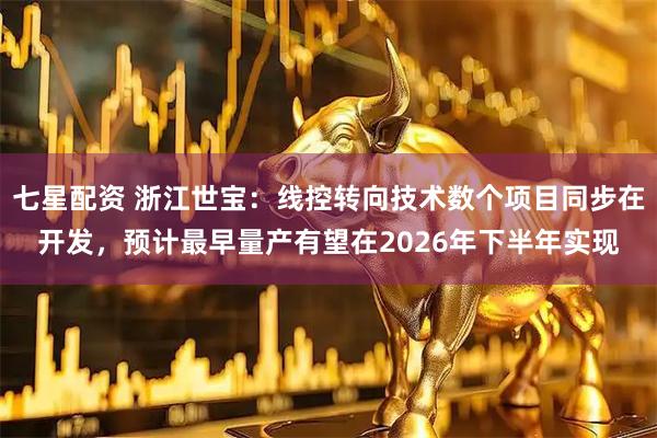 七星配资 浙江世宝：线控转向技术数个项目同步在开发，预计最早量产有望在2026年下半年实现