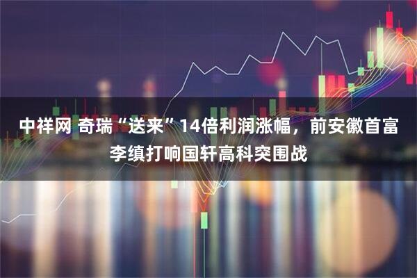 中祥网 奇瑞“送来”14倍利润涨幅,前安徽首富李缜打响国轩高科突围战